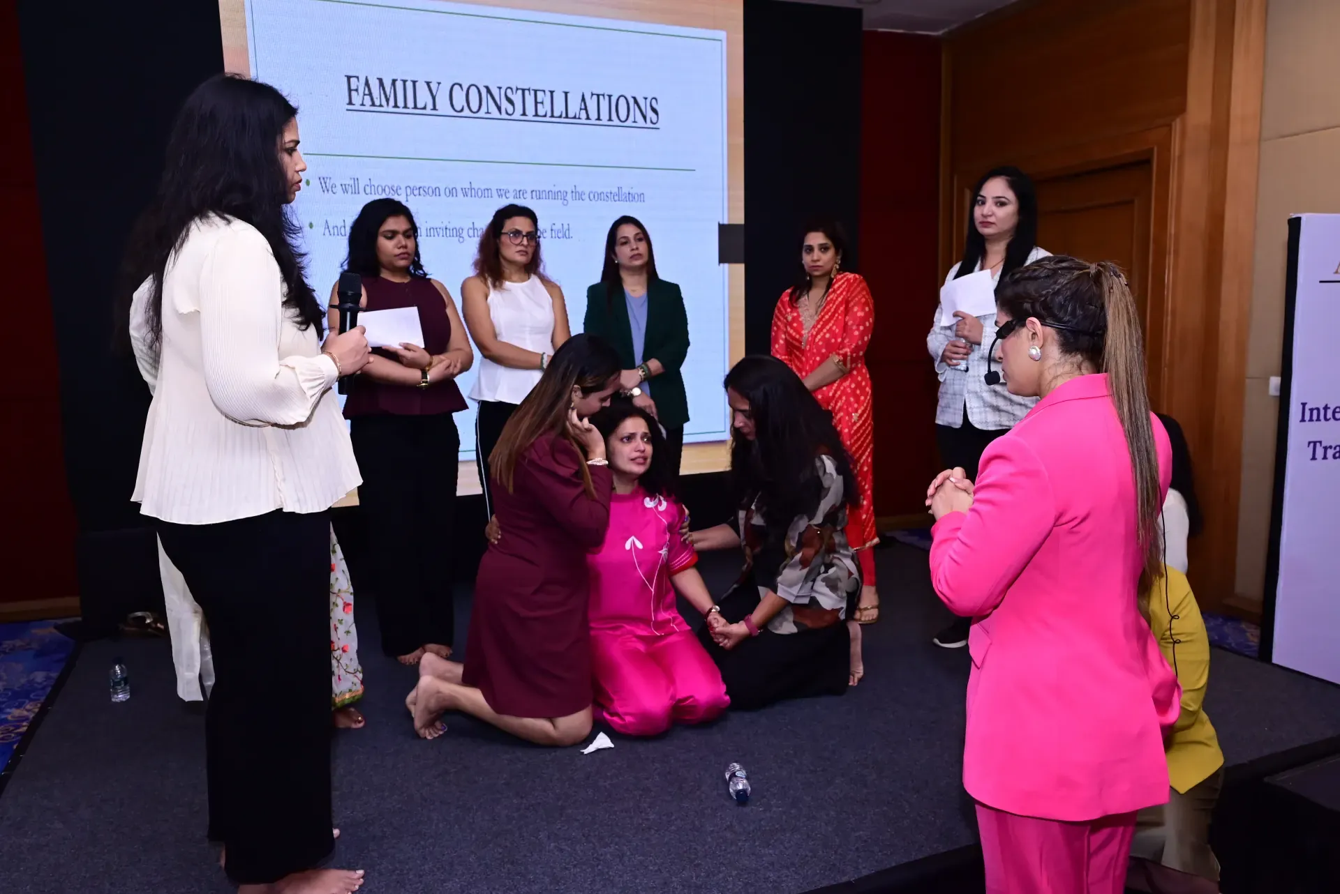 Workshop in progress at a seminar gathering