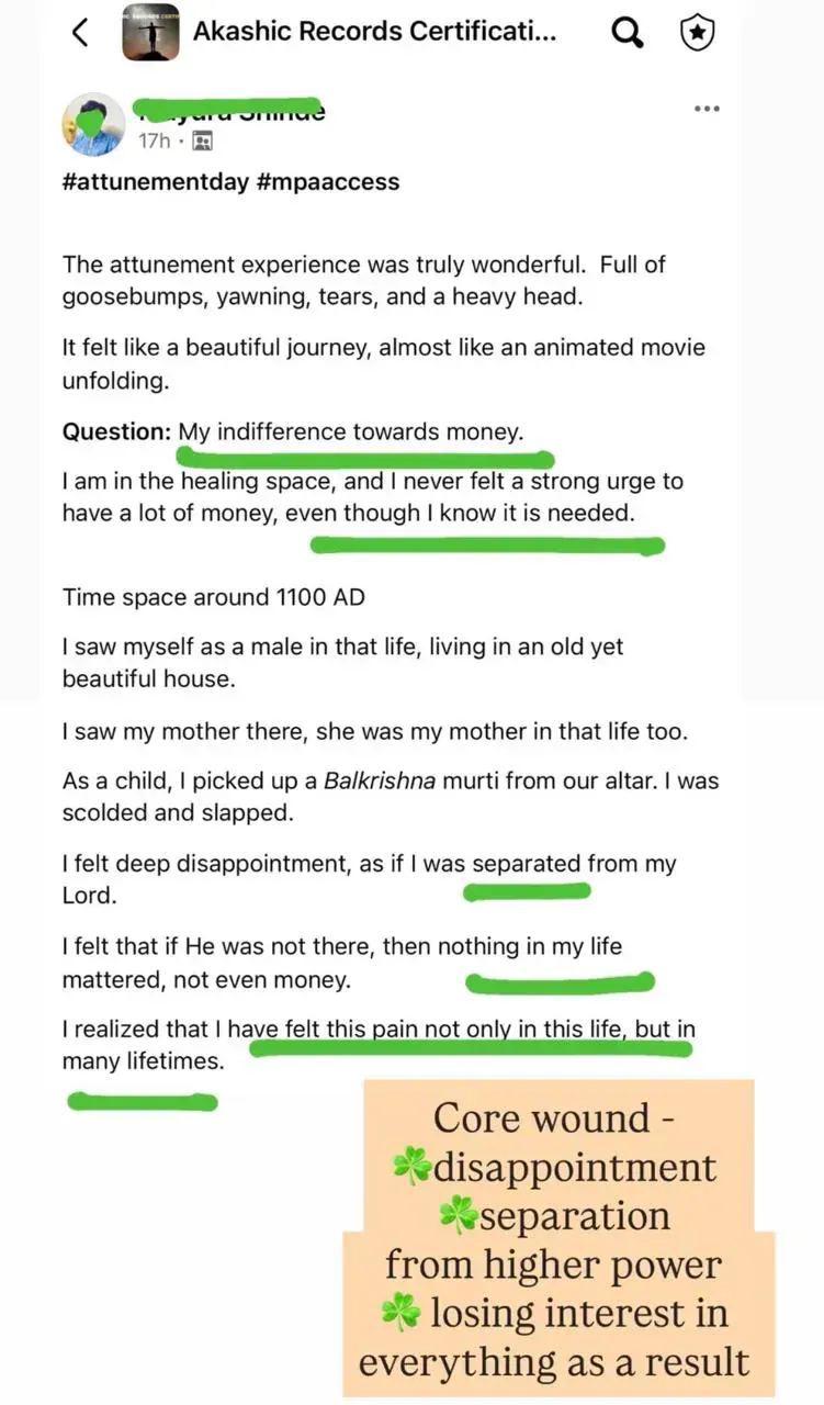 Akashic Records Reading testimonial image 5